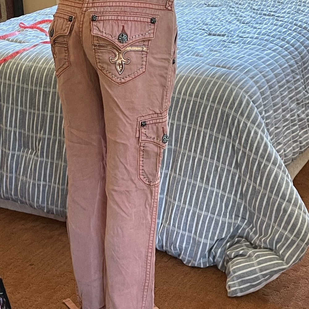 Rock Revival Coral Cargo Jean Pants